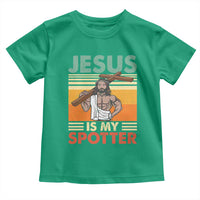 Jesus Is My Spotter Toddler T Shirt Funny Gym Christian Fitness