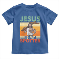 Jesus Is My Spotter Toddler T Shirt Funny Gym Christian Fitness
