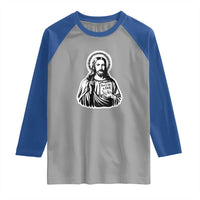 Funny Jesus Saying Raglan Shirt Don't Be A D*ck