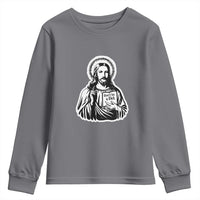 Funny Jesus Saying Youth Sweatshirt Don't Be A D*ck