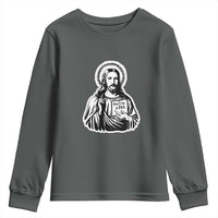 Funny Jesus Saying Youth Sweatshirt Don't Be A D*ck