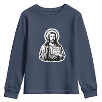 Funny Jesus Saying Youth Sweatshirt Don't Be A D*ck