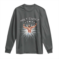 Holy Swoly Long Sleeve Shirt Funny Jesus Workout Motivation Bodybuilding Fitness
