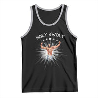 Holy Swoly Tank Top Funny Jesus Workout Motivation Bodybuilding Fitness