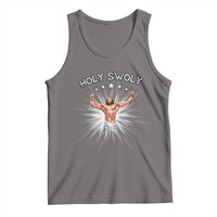 Holy Swoly Tank Top Funny Jesus Workout Motivation Bodybuilding Fitness