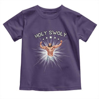 Holy Swoly Toddler T Shirt Funny Jesus Workout Motivation Bodybuilding Fitness