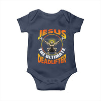 Jesus The Ultimate Deadlifter Baby Onesie Funny Jesus Workout Motivation Bodybuilding Fitness