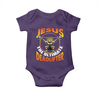 Jesus The Ultimate Deadlifter Baby Onesie Funny Jesus Workout Motivation Bodybuilding Fitness