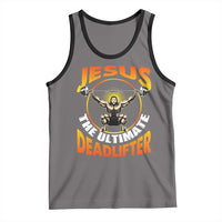 Jesus The Ultimate Deadlifter Tank Top Funny Jesus Workout Motivation Bodybuilding Fitness
