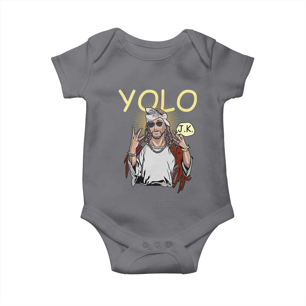 Funny Jesus YOLO JK Baby Onesie Just Kidding Funny Christian Religious