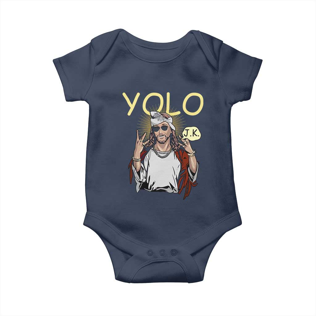 Funny Jesus YOLO JK Baby Onesie Just Kidding Funny Christian Religious