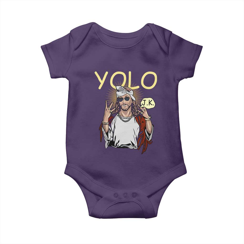 Funny Jesus YOLO JK Baby Onesie Just Kidding Funny Christian Religious