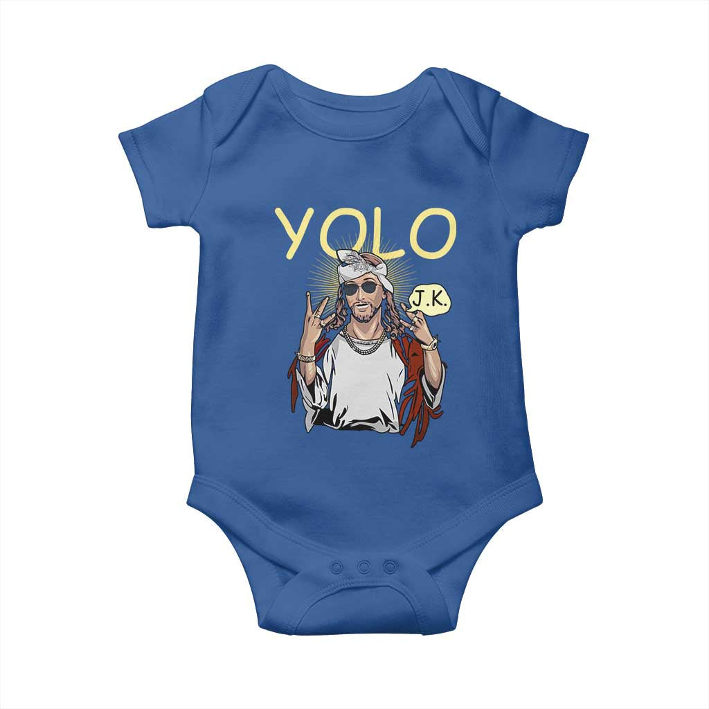 Funny Jesus YOLO JK Baby Onesie Just Kidding Funny Christian Religious