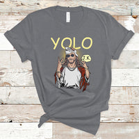 Jesus Christ Y.O.L.O JK Meme Just Kidding Funny Christian Easter Gift Funny Jesus Shirt, Jesus Believer, Religious Shirt T-Shirt - Wonder Print Shop