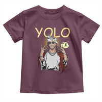 Funny Jesus YOLO JK Toddler T Shirt Just Kidding Funny Christian Religious