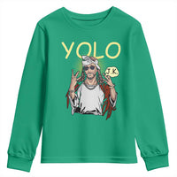 Funny Jesus YOLO JK Youth Sweatshirt Just Kidding Funny Christian Religious