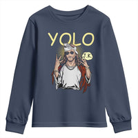Funny Jesus YOLO JK Youth Sweatshirt Just Kidding Funny Christian Religious