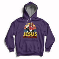 Funny Jesus Has Your Back Jiu Jitsu Retro Christian Vintage Funny Jesus Shirt, Jesus Believer, Religious Shirt Hoodie - Wonder Print Shop