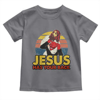 Funny Jesus Satan Meme Toddler T Shirt Has Your Back Jiu Jitsu Retro Religious Christian