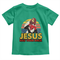 Funny Jesus Satan Meme Toddler T Shirt Has Your Back Jiu Jitsu Retro Religious Christian