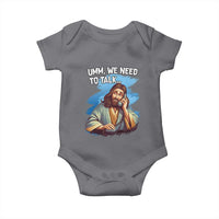 Funny Jesus Baby Onesie We Need To Talk Christian Religious Meme