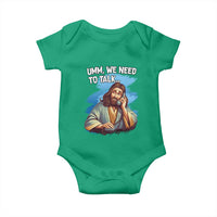 Funny Jesus Baby Onesie We Need To Talk Christian Religious Meme