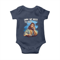 Funny Jesus Baby Onesie We Need To Talk Christian Religious Meme