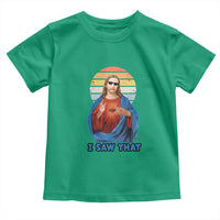 Funny Jesus Toddler T Shirt I Saw That Christian Religious Meme Retro