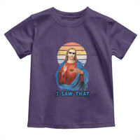 Funny Jesus Toddler T Shirt I Saw That Christian Religious Meme Retro