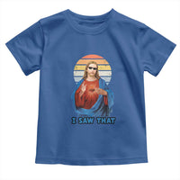 Funny Jesus Toddler T Shirt I Saw That Christian Religious Meme Retro