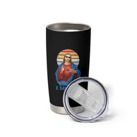 Funny Jesus Tumbler Cup I Saw That Christian Religious Meme Retro