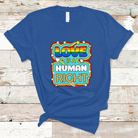 Gay Pride T Shirt Love Is A Human Right Equal Rights LGBT Gay Pride LGBTQIA Support Proud Ally - Wonder Print Shop