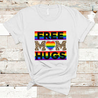 LGBT Mom T Shirt Free Mom Hugs Proud Ally Rainbow Flag LGBT Pride Month - Wonder Print Shop