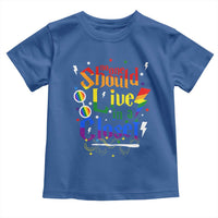 No One Should Live in a Closet Toddler T Shirt LGBTQ+ Pride Empowerment Ally
