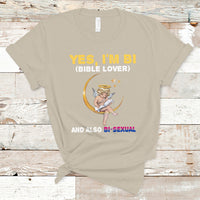Bisexual Pride T Shirt Yes, I'm Bi Bible Lover And Also Bi-Sexual Funny LGBT Pride - Wonder Print Shop