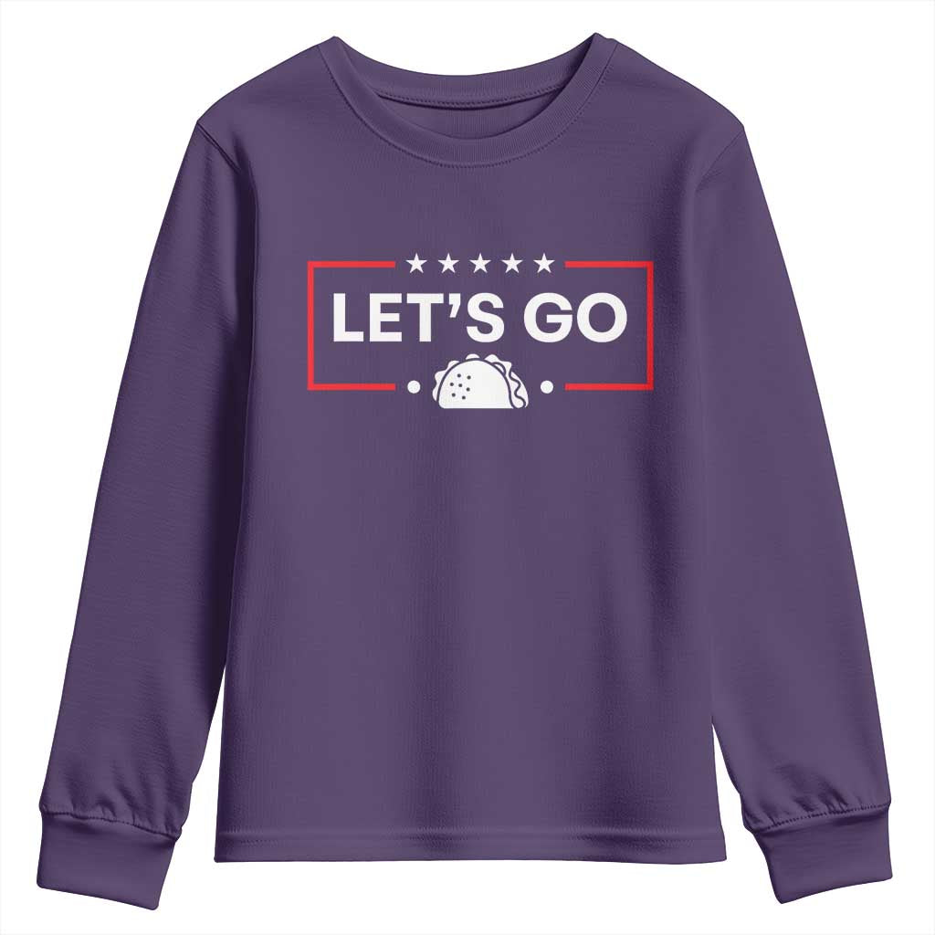 Let's Go Taco Youth Sweatshirt Tacos for President Political Satire