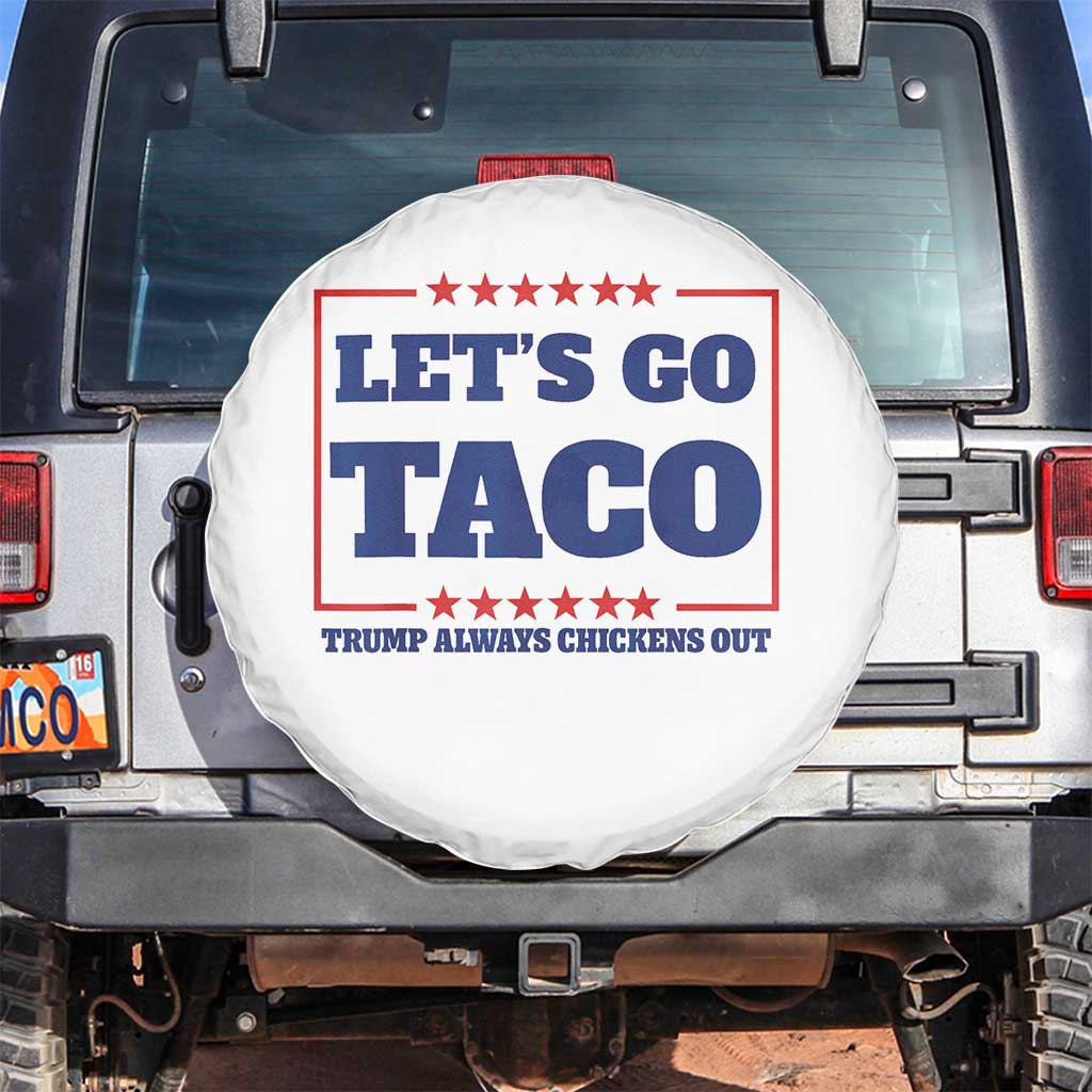 Funny Let's Go Taco Spare Tire Cover Tacos for President Humor
