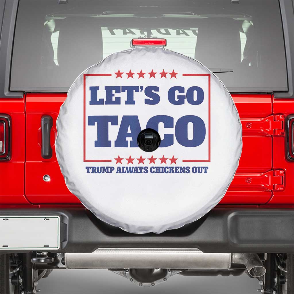 Funny Let's Go Taco Spare Tire Cover Tacos for President Humor