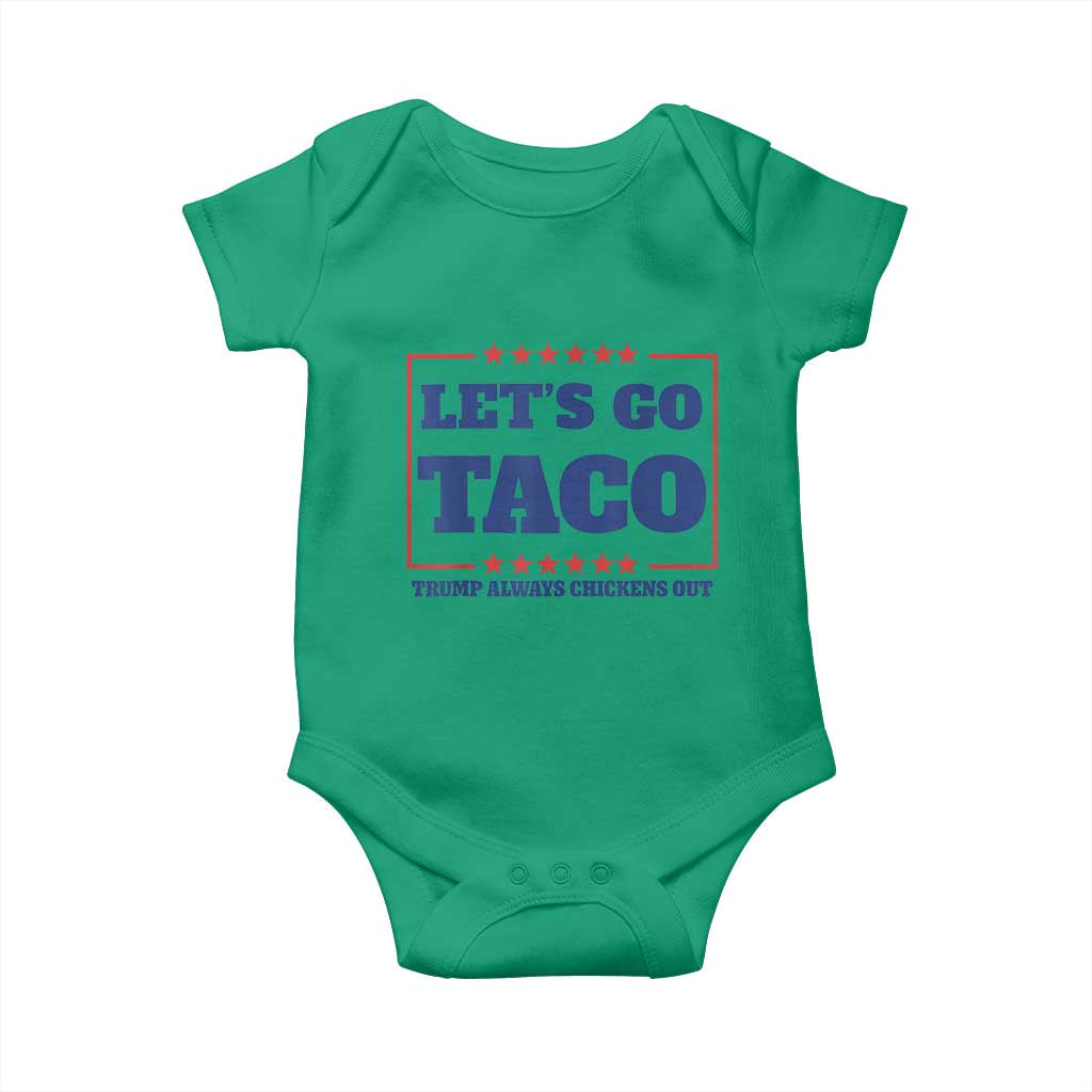 Funny Let's Go Taco Baby Onesie Tacos for President Humor