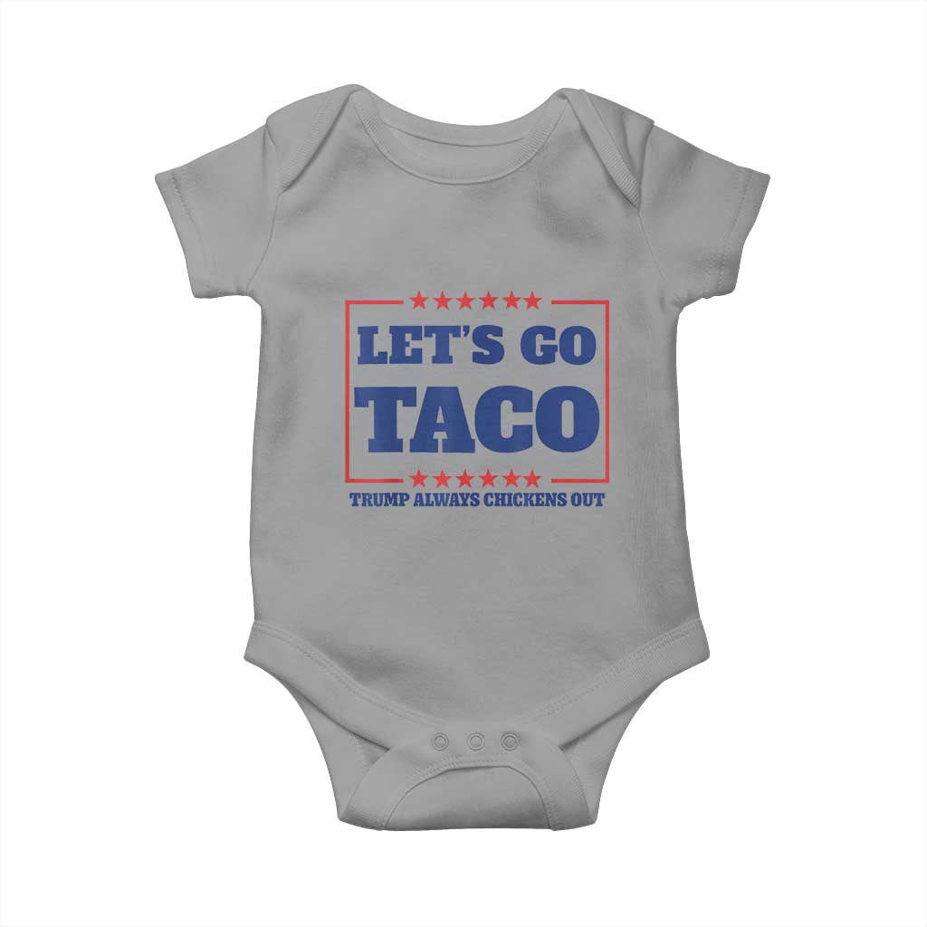 Funny Let's Go Taco Baby Onesie Tacos for President Humor