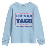Funny Let's Go Taco Youth Sweatshirt Tacos for President Humor
