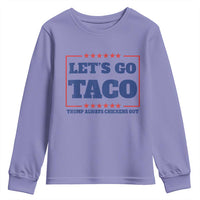 Funny Let's Go Taco Youth Sweatshirt Tacos for President Humor