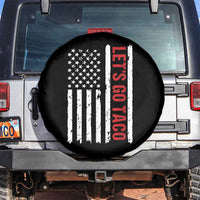 Funny Let's Go Taco Spare Tire Cover Stars and Stripes Political Satire
