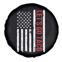 Funny Let's Go Taco Spare Tire Cover Stars and Stripes Political Satire