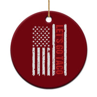 Funny Let's Go Taco Ceramic Ornament Stars and Stripes Political Satire - Wonder Print Shop