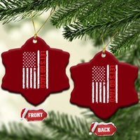 Funny Let's Go Taco Ceramic Ornament Stars and Stripes Political Satire - Wonder Print Shop