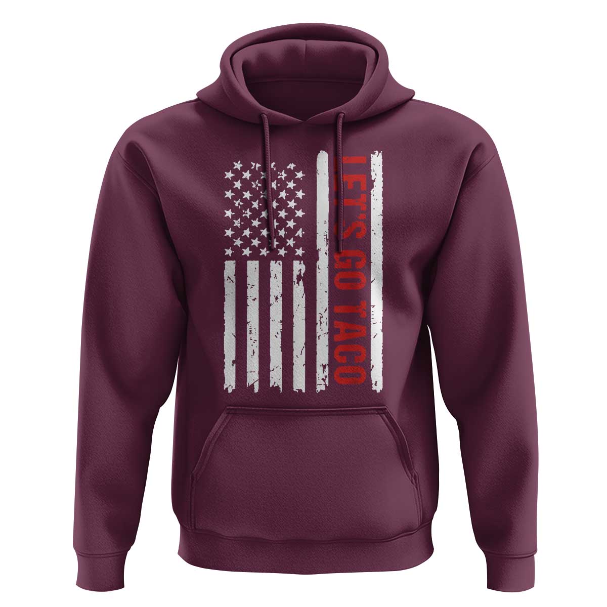 Funny Let's Go Taco Hoodie Stars and Stripes Political Satire