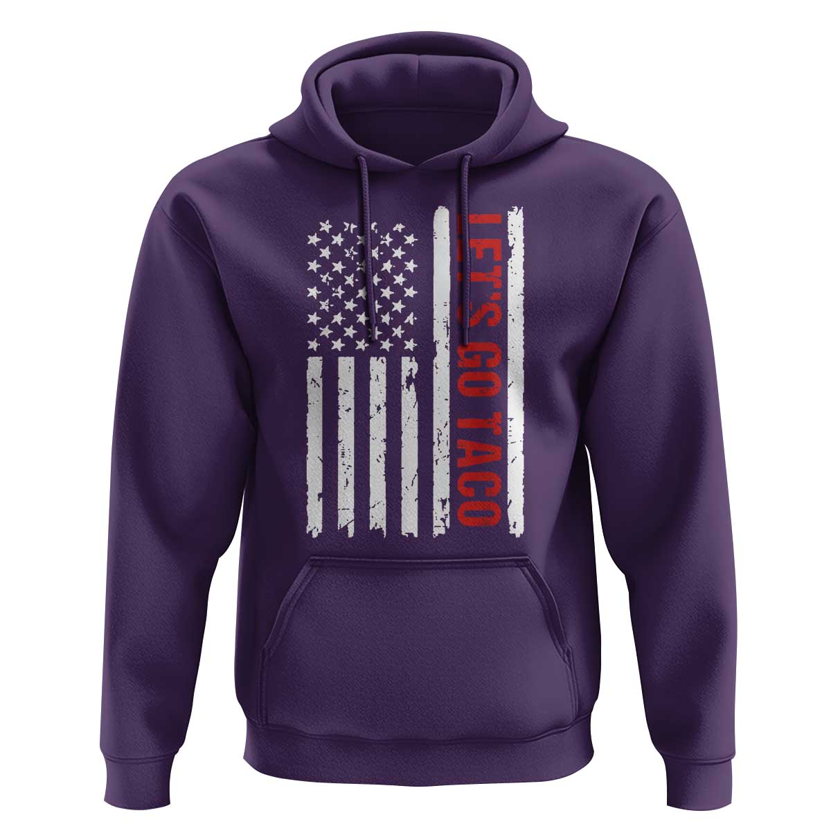 Funny Let's Go Taco Hoodie Stars and Stripes Political Satire
