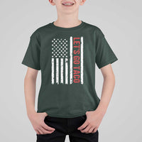 Funny Let's Go Taco T Shirt For Kid Stars and Stripes Political Satire