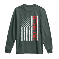 Funny Let's Go Taco Long Sleeve Shirt Stars and Stripes Political Satire
